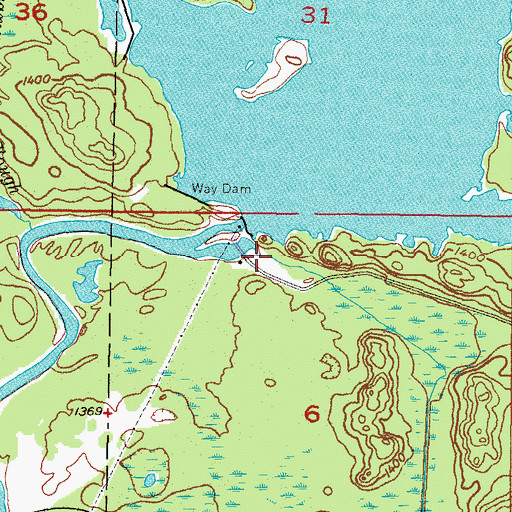 Topographic Map of Clarks Creek, MI
