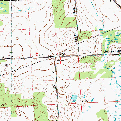 Topographic Map of Cochran School, MI