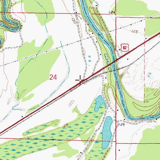 Topographic Map of Owens Spur, AR