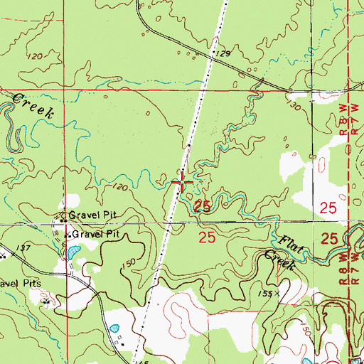 Topographic Map of Bear Creek, AR