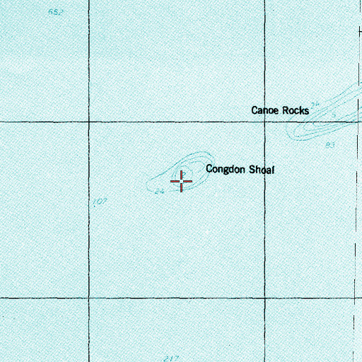 Topographic Map of Congdon Shoal, MI