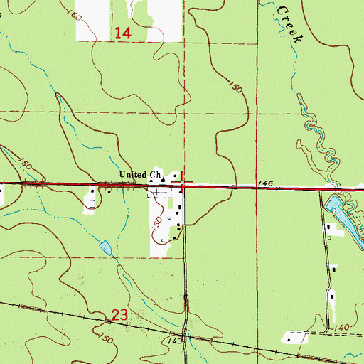 Topographic Map of Unity, AR