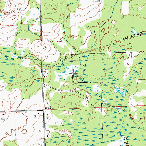 Topographic Map of Cooks Creek, MI