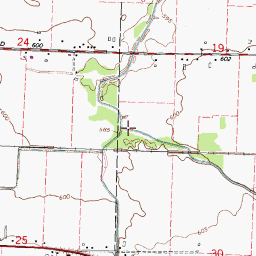 Topographic Map of Cool Creek, MI