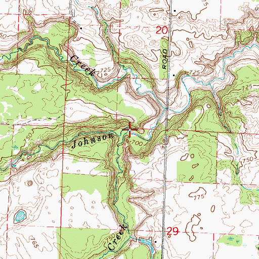 Topographic Map of Crainer Creek, MI