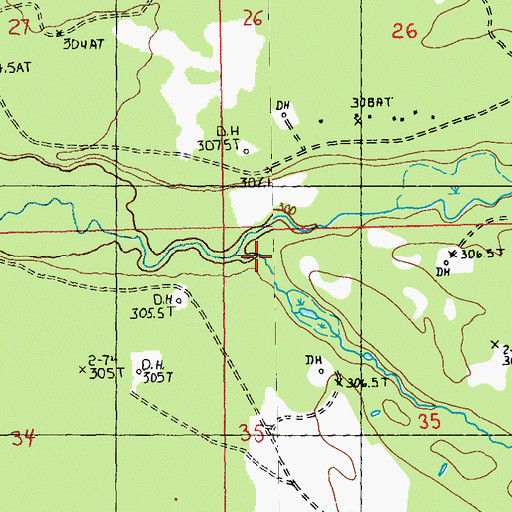 Topographic Map of Crofton Creek, MI