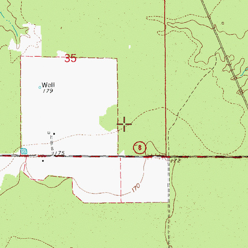 Topographic Map of Prairie Grove Church (historical), AR
