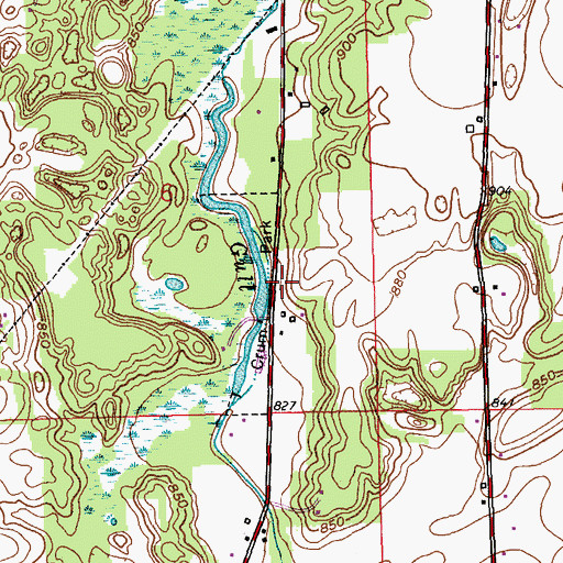 Topographic Map of Crum Park (historical), MI
