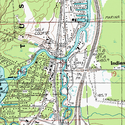 Topographic Map of Crumley Creek, MI