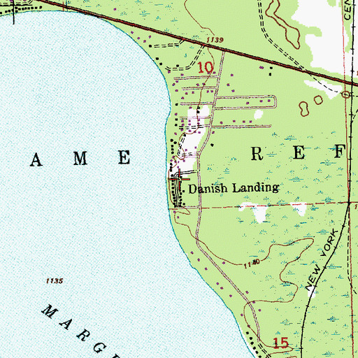 Topographic Map of Danish Landing, MI