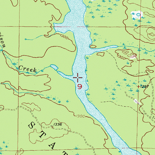 Topographic Map of Davison Creek, MI