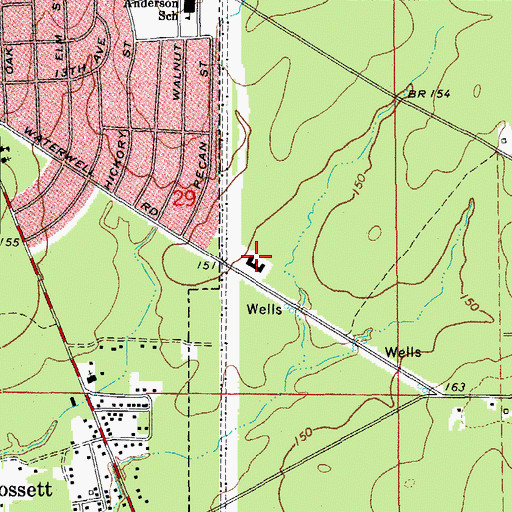 Topographic Map of Leisure Lodge Nursing Home, AR