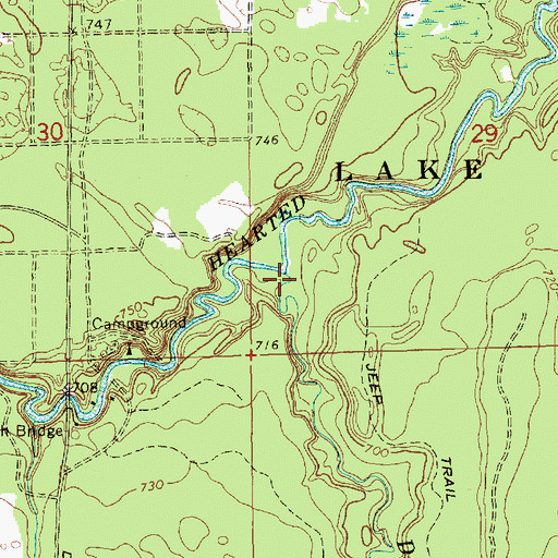 Topographic Map of Dawson Creek, MI