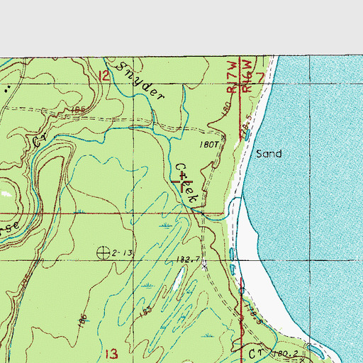 Topographic Map of Dead Horse Creek, MI