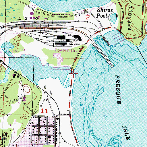 Topographic Map of Dead River, MI