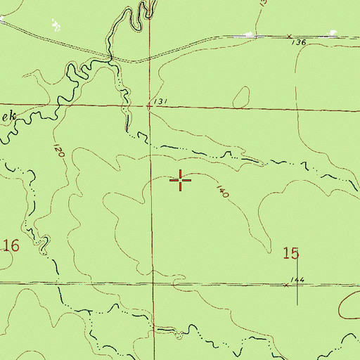 Topographic Map of Matoka (historical), AR