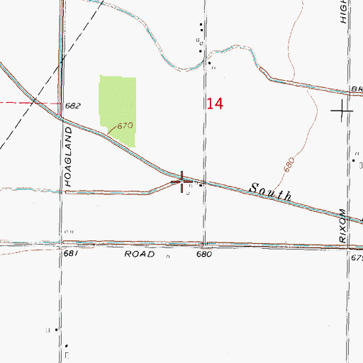 Topographic Map of Dibble Drain, MI