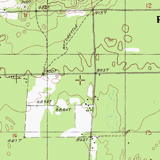Topographic Map of Dobry School, MI