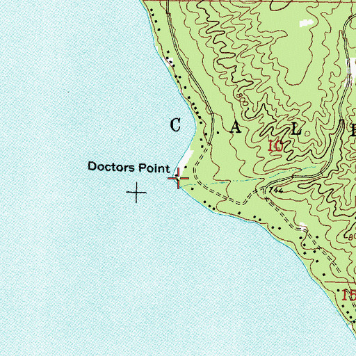 Topographic Map of Doctors Point, MI
