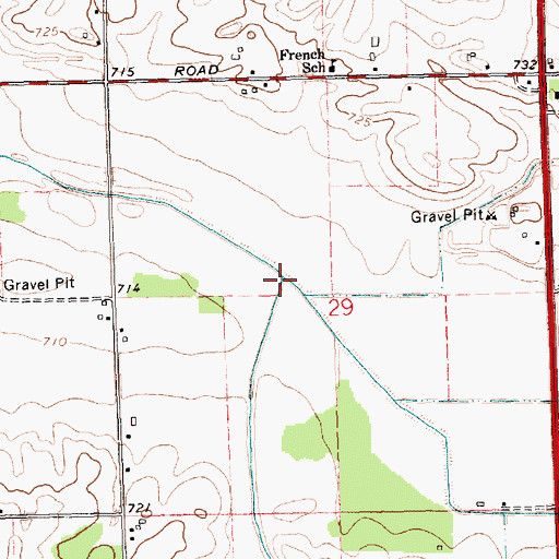 Topographic Map of Doty Brook, MI