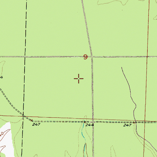 Topographic Map of Lafayette Wildlife Management Area, AR