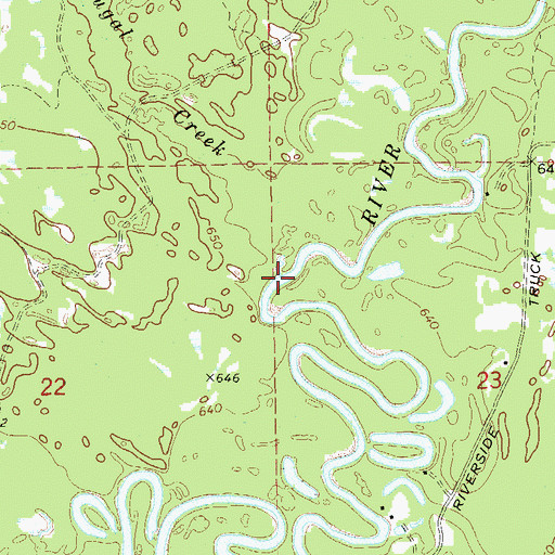 Topographic Map of Dougal Creek, MI
