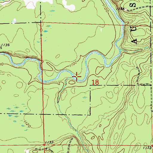 Topographic Map of Douglas Creek, MI