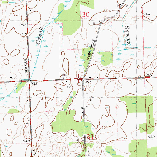 Topographic Map of Dunhan School, MI