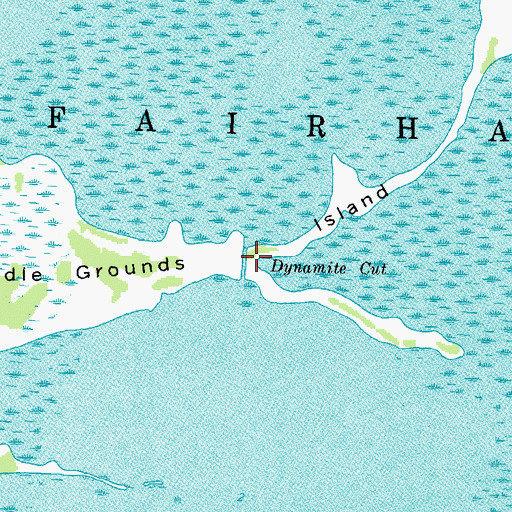 Topographic Map of Dynamite Cut, MI