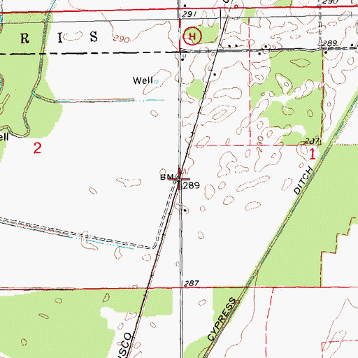 Topographic Map of Pittman (historical), AR