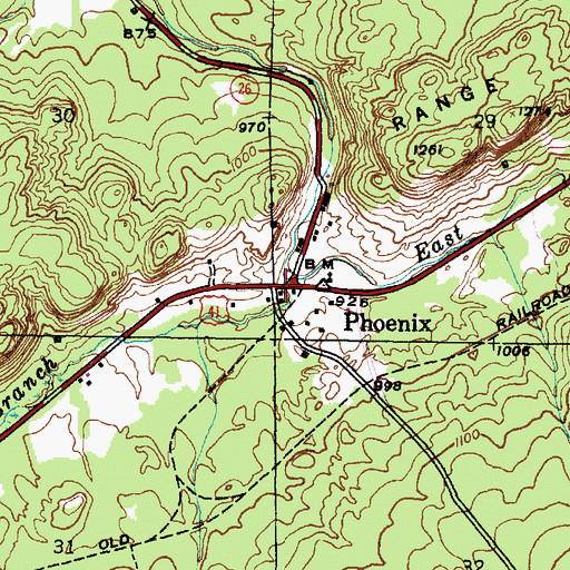 Topographic Map of East Branch Eagle River, MI