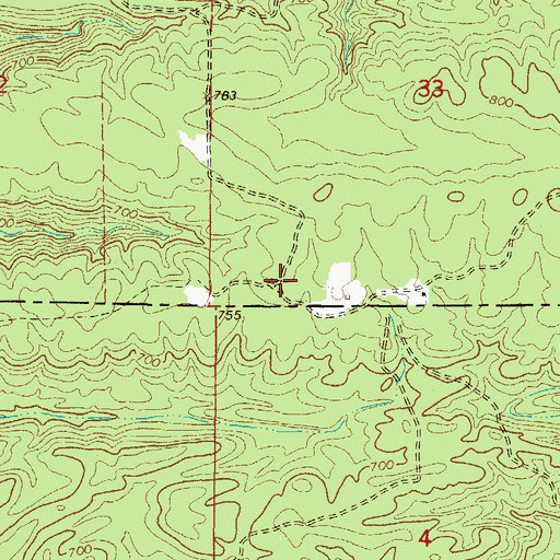 Topographic Map of Antimony (historical), AR