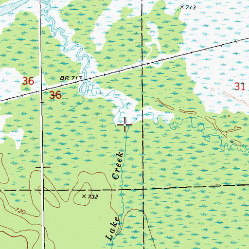 Topographic Map of East Lake Creek, MI