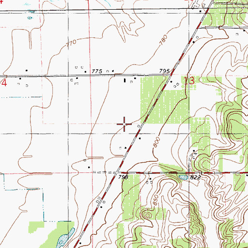 Topographic Map of East Valley School, MI