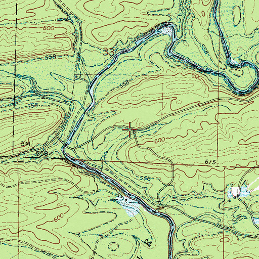 Topographic Map of Blue Ridge Use Area, AR