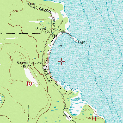 Topographic Map of El Cajon Bay, MI