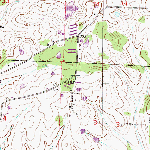 Topographic Map of Bucky Range School (historical), AR
