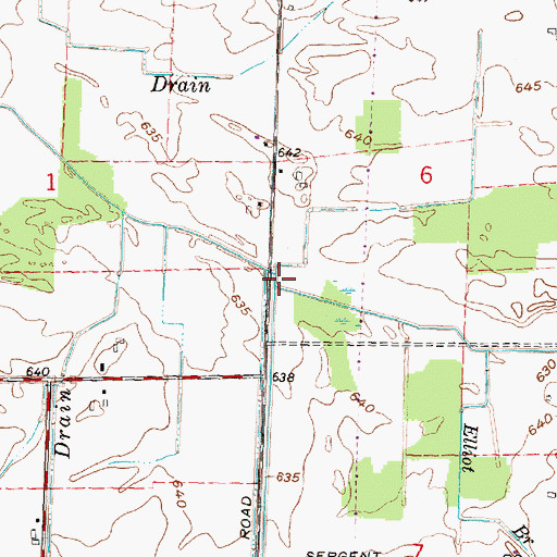 Topographic Map of Elliot Branch, MI