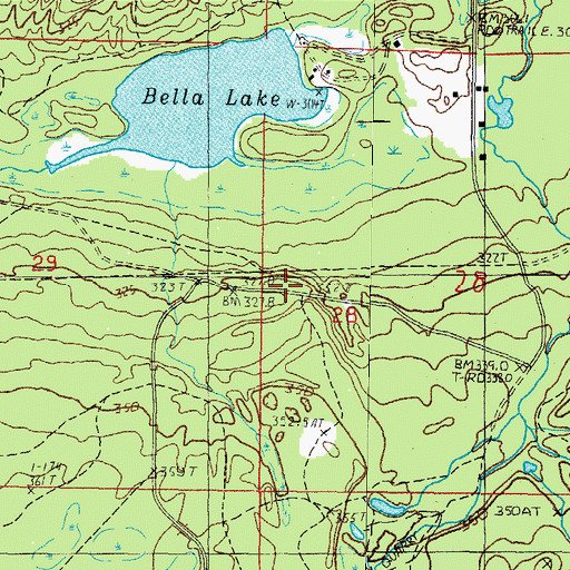 Topographic Map of Elmblad Camp, MI