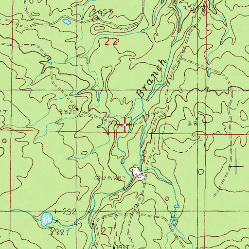 Topographic Map of Elmblad Camp, MI