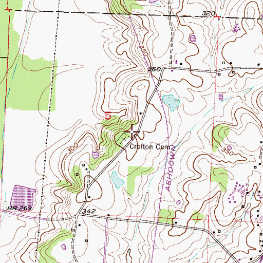 Topographic Map of Crofton Academy (historical), AR