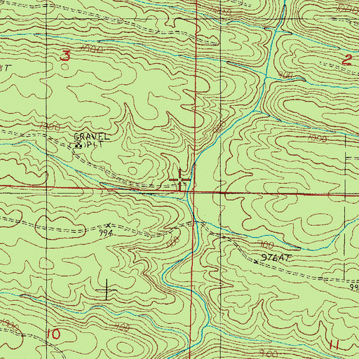 Topographic Map of Dial (historical), AR