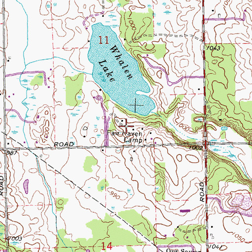 Topographic Map of Fair Haven Camp, MI