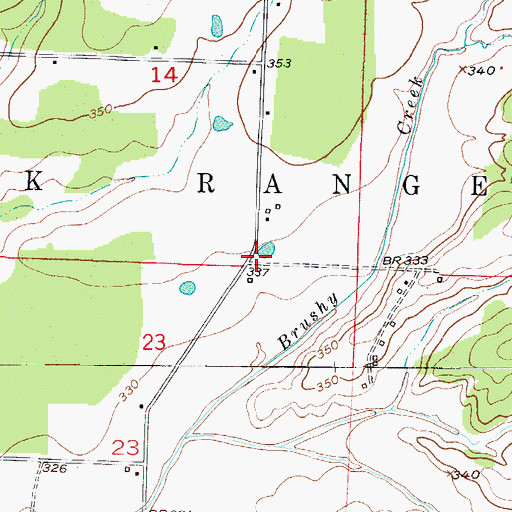 Topographic Map of Fair Acre School (historical), AR