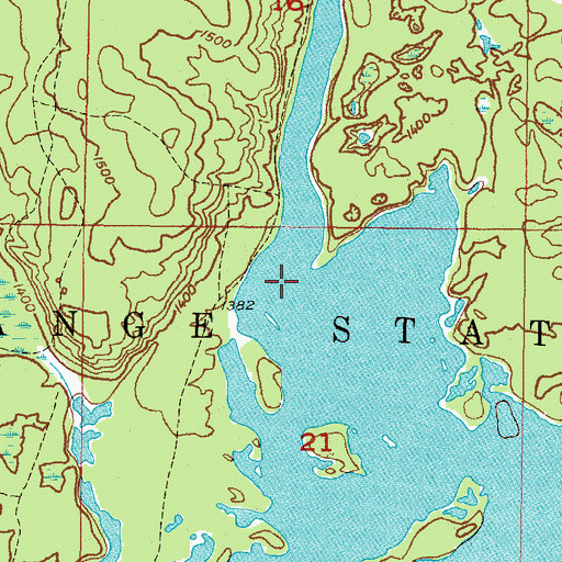 Topographic Map of Fence River, MI