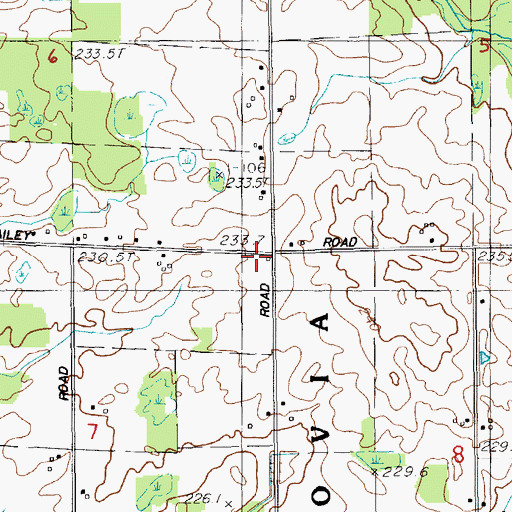 Topographic Map of Ferguson School, MI