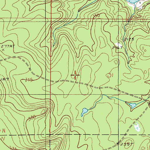 Topographic Map of First Bass Lake, MI