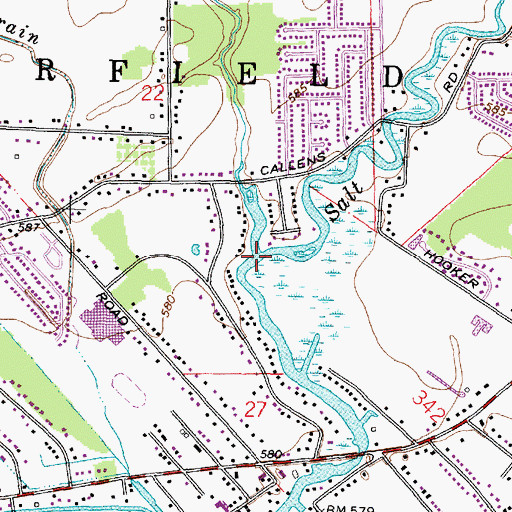 Topographic Map of Fish Creek, MI