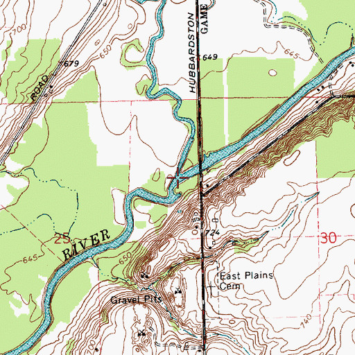 Topographic Map of Fish Creek, MI