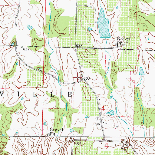 Topographic Map of Independence Hall School (historical), AR